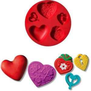 FIMO 8725 23 ΚΑΛΟΥΠΙ ΣΙΛΙΚΟΝΗΣ ΚΑΡΔΙΕΣ