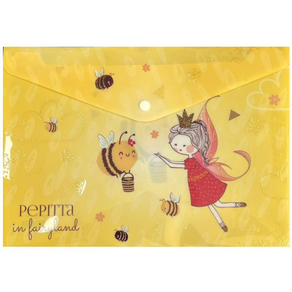 ΦΑΚΕΛΟΣ PP ΚΟΥΜΠΙ Α4  PEPITTA A4 BEES