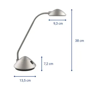ΦΩΤΙΣΤΙΚΟ ΓΡΑΦΕΙΟΥ LED MAULarc 3.000K ΜΕ ΒΑΣΗ ΑΣΗΜΙ ΦΩΤΙΣΤΙΚΟ ΓΡΑΦΕΙΟΥ LED MAULarc 3.000K ΜΕ ΒΑΣΗ ΑΣΗΜΙ