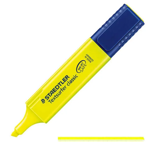 ΜΑΡΚΑΔΟΡΟΣ ΥΠΟΓΡΑΜΜΙΣΗΣ TEXTSURFER CLASSIC STAEDTLER ΚΙΤΡΙΝΟΣ