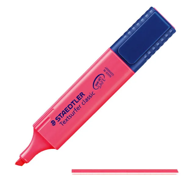 ΜΑΡΚΑΔΟΡΟΣ ΥΠΟΓΡΑΜΜΙΣΗΣ TEXTSURFER CLASSIC STAEDTLER ΡΟΖ