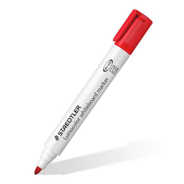 ΜΑΡΚΑΔΟΡΟΣ ΑΣΠΡΟΠΙΝΑΚΑ LUMOCOLOR STAEDTLER Κόκκινο 351-2