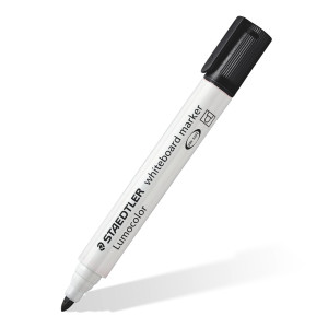 ΜΑΡΚΑΔΟΡΟΣ ΑΣΠΡΟΠΙΝΑΚΑ LUMOCOLOR STAEDTLER Μαύρο 351-9