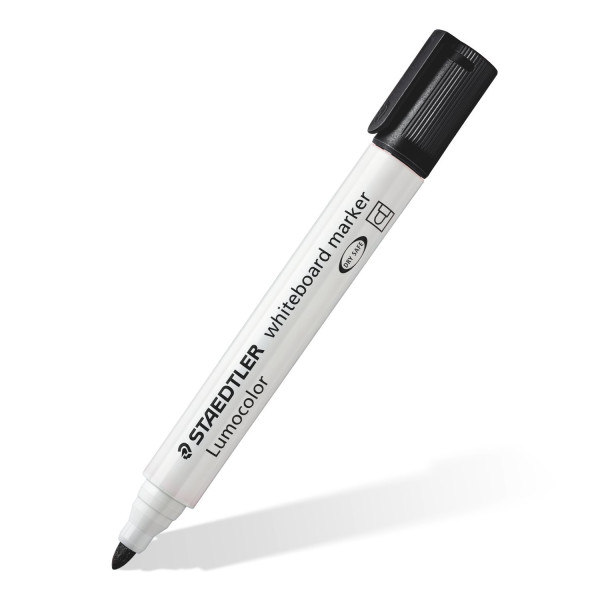 ΜΑΡΚΑΔΟΡΟΣ ΑΣΠΡΟΠΙΝΑΚΑ LUMOCOLOR STAEDTLER Μαύρο 351-9