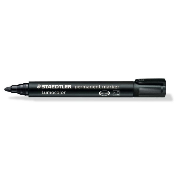 ΜΑΡΚΑΔΟΡΟΣ ΑΝΕΞΙΤΗΛΟΣ LUMOCOLOR STAEDTLER ΜΑΥΡΟΣ 352-9