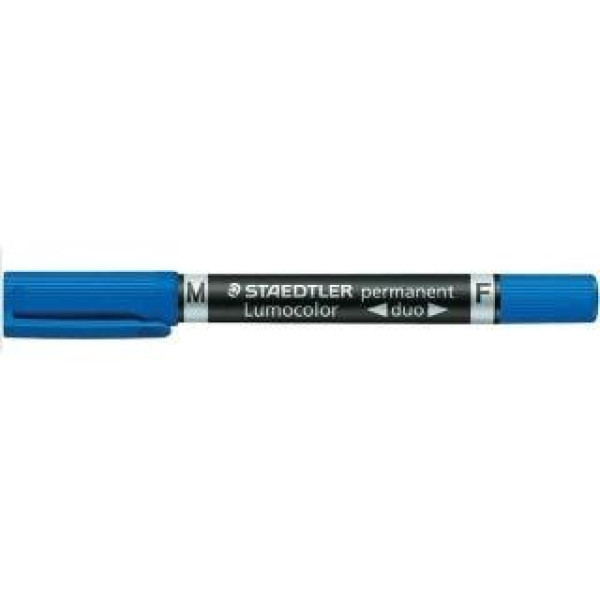 ΜΑΡΚΑΔΟΡΟΣ ΑΝΕΞΙΤΗΛΟΣ 2 ΜΥΤΕΣ F & M LUMOCOLOR STAEDTLER Blue 348-3
