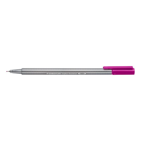 ΜΑΡΚΑΔΟΡΟΣ ΤΡΙΓΩΝΟΣ TRIPLUS FINELINER STAEDTLER Red violet 334-61