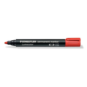 ΜΑΡΚΑΔΟΡΟΣ ΑΝΕΞΙΤΗΛΟΣ LUMOCOLOR STAEDTLER ΚΟΚΚΙΝΟΣ 352-2