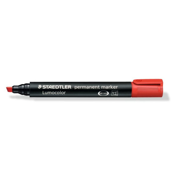 ΜΑΡΚΑΔΟΡΟΣ ΑΝΕΞΙΤΗΛΟΣ ΠΛΑΚΕ LUMOCOLOR STAEDTLER Red 350-2