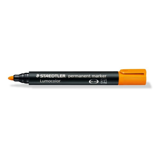ΜΑΡΚΑΔΟΡΟΣ ΑΝΕΞΙΤΗΛΟΣ LUMOCOLOR STAEDTLER ΠΟΡΤΟΚΑΛΙ 352-4