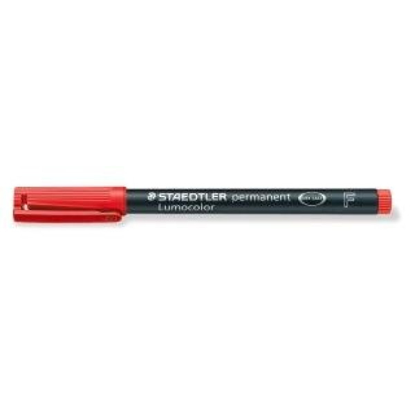 ΜΑΡΚΑΔΟΡΟΣ F ΑΝΕΞΙΤΗΛΟΣ LUMOCOLOR STAEDTLER Red 318-2
