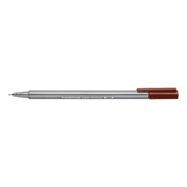 ΜΑΡΚΑΔΟΡΟΣ ΤΡΙΓΩΝΟΣ TRIPLUS FINELINER STAEDTLER Brown 334-76