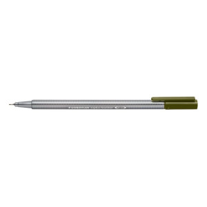ΜΑΡΚΑΔΟΡΟΣ ΤΡΙΓΩΝΙΚΟΣ TRIPLUS FINELINER STAEDTLER Olive green 334-57