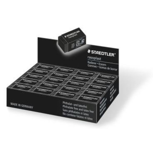 ΓΟΜΟΛΑΣΤΙΧΑ ΜΑΥΡΗ 33x16x13mm STAEDTLER 526 B40-9