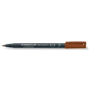 ΜΑΡΚΑΔΟΡΟΣ F ΑΝΕΞΙΤΗΛΟΣ LUMOCOLOR STAEDTLER Brown 318-7