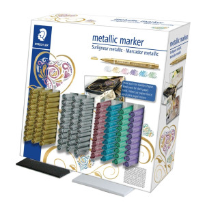 ΒΙΤΡΙΝΑ ΜΕΤΑΛΛΙΚΟΙ ΜΑΡΚΑΔΟΡΟΙ 100ΤΕΜ STAEDTLER 8323 CA100