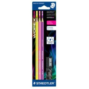 ΣΕΤ ΜΟΛΥΒΙΑ WOPEX 180FSBK3-202 STAEDTLER ΣΕ BLISTER 3ΤΕΜ