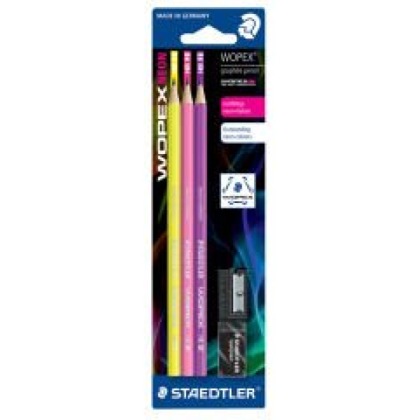ΣΕΤ ΜΟΛΥΒΙΑ WOPEX 180FSBK3-202 STAEDTLER ΣΕ BLISTER 3ΤΕΜ