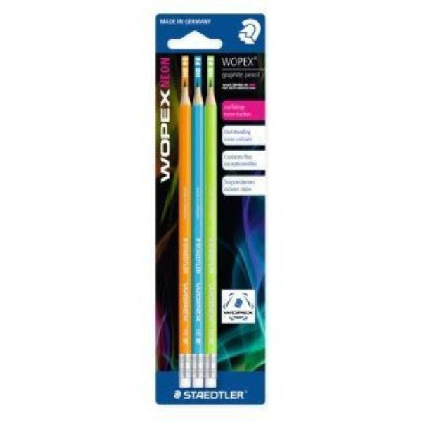 ΣΕΤ ΜΟΛΥΒΙΑ WOPEX HB 182F BK3-2 STAEDTLER BLISTER 3TEM