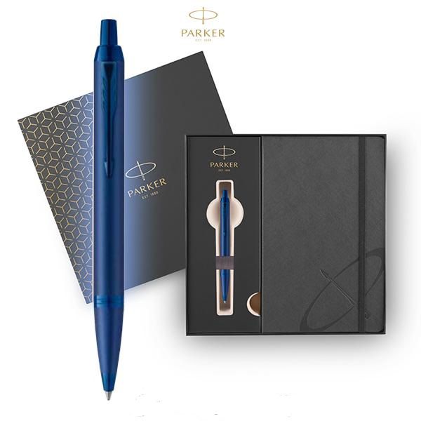 SET GIFTPACK PARKER Στυλό διαρκείας IM MONOCHROME BLUE & Notebook Parker