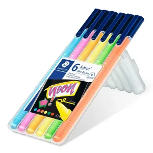 ΣΕΤ ΜΑΡΚΑΔΟΡΟΙ ΤΡΙΓΩΝΙΚΟΙ TRIPLUS COLOR NEON STAEDTLER 323-SB6CS1 6ΤΕΜ