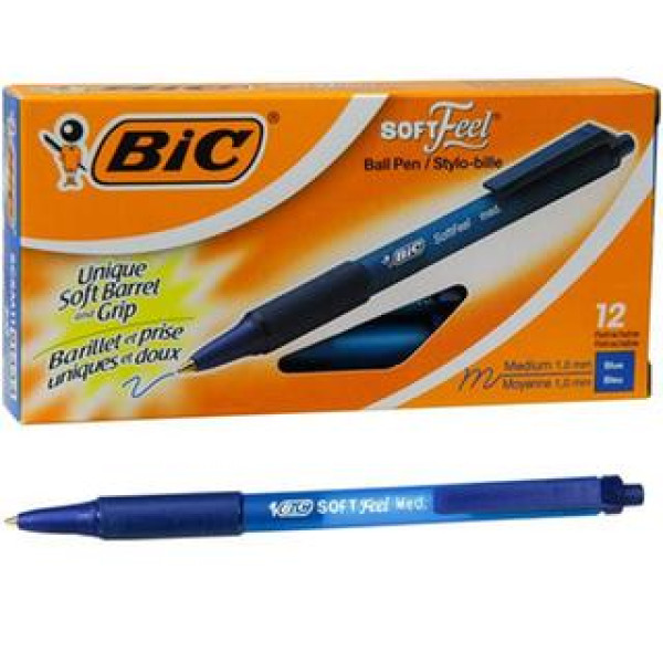 ΣΤΥΛΟ  BIC  SOFT FEEL CLIC GRIP  KOKKINO