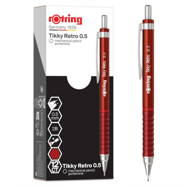 ΜΗΧΑΝΙΚΟ ΜΟΛΥΒΙ  RETRO 0.5  RED ROTRING