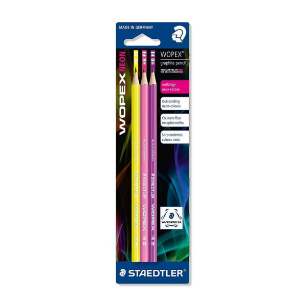 ΣΕΤ ΜΟΛΥΒΙΑ NEON (YELLOW-PINK-PURPLE) 180F-BK3-1 STAEDTLER BLISTER 3ΤΕΜ