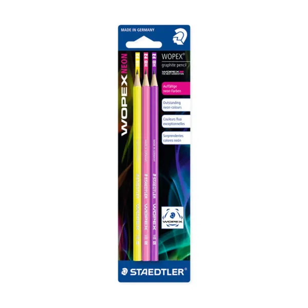 ΣΕΤ ΜΟΛΥΒΙΑ NEON (YELLOW-PINK-PURPLE) 180F-BK3-1 STAEDTLER BLISTER 3ΤΕΜ