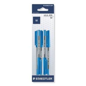 ΣΕΤ ΣΤΥΛΟ STICK 6ΤΕΜ BALLPOINT STAEDTLER M ΜΠΛΕ 430M3BK6D
