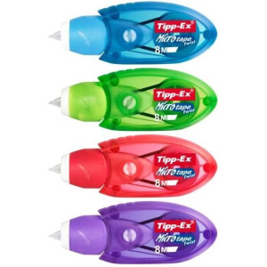 ΔΙΟΡΘΩΤΙΚΗ ΤΑΙΝΙΑ TIPPEX 5MMX8M TWIST ΜΠΛΕ ΠΡΑΣΙΝΟ ΜΩΒ  ΡΟΖ