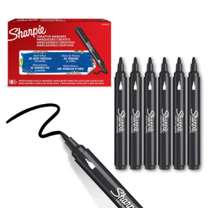ΜΑΡΚΑΔΟΡΟΣ ΑΚΡΥΛΙΚΟΣ ΜΑΥΡΟΣ SHARPIE  6P