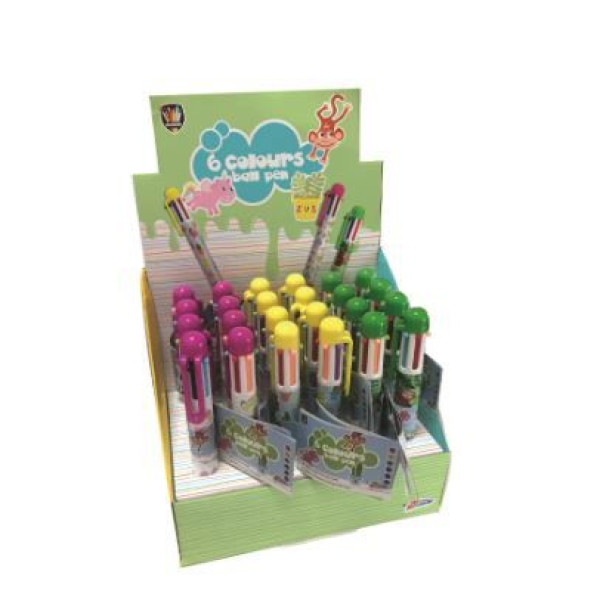 ΣΤΥΛΟ ΜΕ 6 ΧΡΩΜΑΤΑ - 3ΣΧΕΔΙΑ