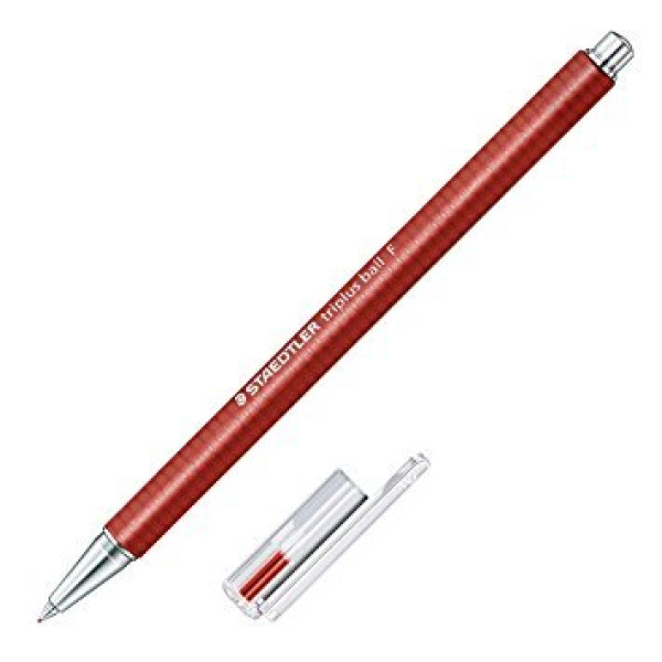 ΣΤΥΛΟ ΤΡΙΓΩΝΙΚΟ TRIPLUS STAEDTLER F ΚΟΚΚΙΝΟ 431F-2