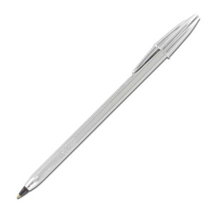 ΣΤΥΛΟ  BIC  CRYSTAL CELEBRATE ΑΣΗΜΙ  ΜΑΥΡΗ ΓΡΑΦΗ 1,0ΜΜ