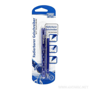 ΣΤΥΛΟ ΜΠΛΕ ΜΕ ΓΟΜΟΛΑΣΤΙΧΑ & ΑΝΤΑΛΛΑΚΤΙΚΟ 0.7mm ΣΕ BLISTER