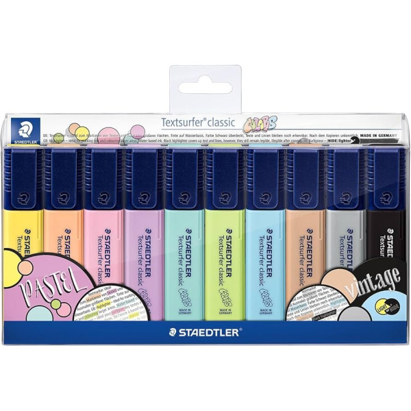 ΣΕΤ ΜΑΡΚΑΔΟΡΟΙ ΥΠΟΓΡΑΜΜΙΣΗΣ TEXTSURFER Pastel 10TEM