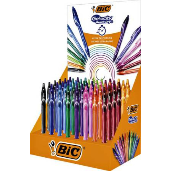 ΣΤΥΛΟ  BIC  GELO QUICK DRY 0.7 ΔΙΑΦΟΡΑ ΧΡΩΜΑΤΑ