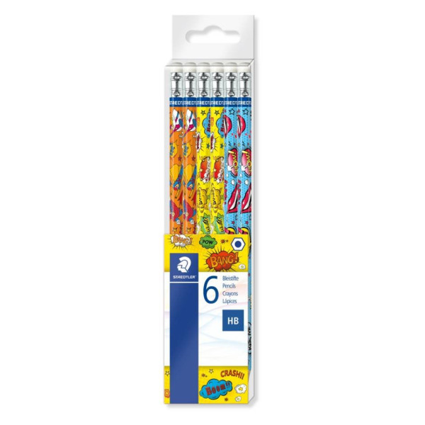 ΣΕΤ ΜΟΛΥΒΙΑ ΜΕ ΓΟΜΑ TB COMIC STAEDTLER 6ΤΕΜ