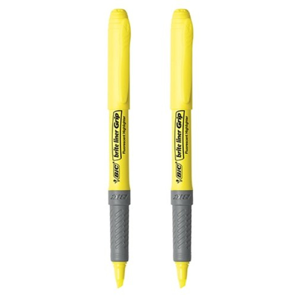 ΜΑΡΚΑΔΟΡΟΣ ΥΠΟΓΡΑΜΜΙΣΗΣ 1,6mm-3.4mm ΦΩΣΦΟΡΟΥΧΟ ΚΙΤΡΙΝΟ BIC 12ΤΕΜ