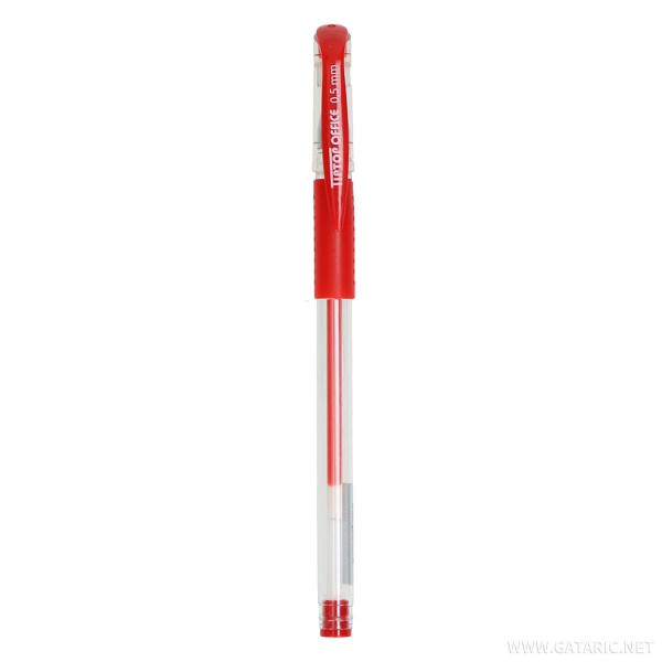 ΣΤΥΛΟ SUPER GEL ΜΕ ΛΑΣΤΙΧΕΝΙΑ ΛΑΒΗ 0.5mm ΚΟΚΚΙΝΟ
