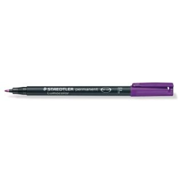 ΜΑΡΚΑΔΟΡΟΣ F ΑΝΕΞΙΤΗΛΟΣ LUMOCOLOR ΜΩΒ STAEDTLER 318-6