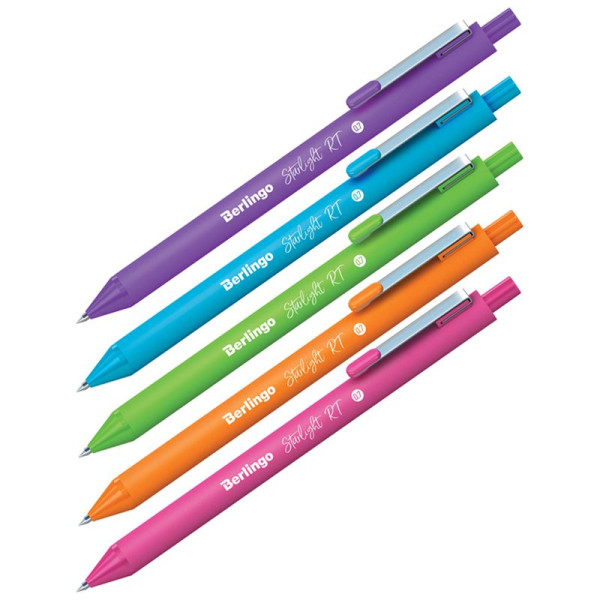 ΣΤΥΛΟ ΜΕ ΚΟΥΜΠΙ STARLIGHT RT, 0,7 mm, ΜΠΛΕ BERLINGO