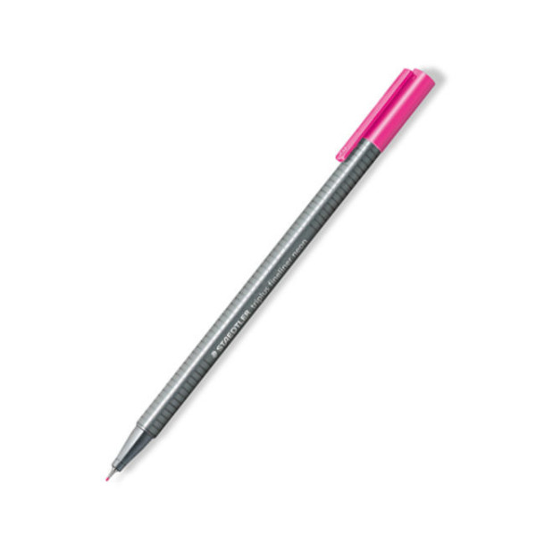 ΜΑΡΚΑΔΟΡΟΣ ΤΡΙΓΩΝΟΣ TRIPLUS FINELINER STAEDTLER Pink Neon 334-221