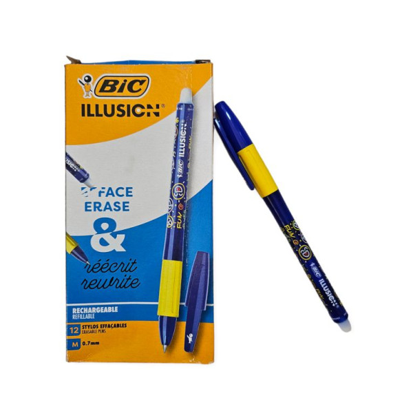ΣΤΥΛΟ BIC ΣΒΗΝΟΜΕΝΟ ΜΠΛΕ  ILLUSION  0,7ΜΜ