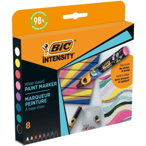 ΜΑΡΚΑΔΟΡΟΙ ΑΚΡΥΛΙΚΟΙ BIC  ΚΟΥΤΙ ΜΕ 8 ΧΡΩΜΑΤΑ
