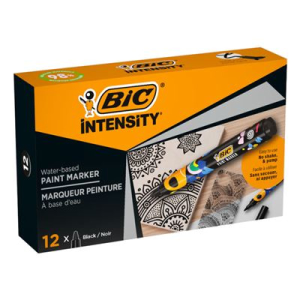 ΜΑΡΚΑΔΟΡΟΙ ΑΚΡΥΛΙΚΟΙ BIC  ΚΟΥΤΙ ΜΕ 12 ΜΑΥΡΑ
