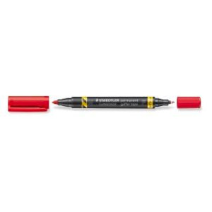 ΜΑΡΚΑΔΟΡΟΣ ΑΝΕΞΙΤΗΛΟΣ 2 ΜΥΤΕΣ F & M LUMOCOLOR STAEDTLER Red 348-2