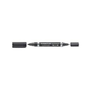 ΜΑΡΚΑΔΟΡΟΣ ΑΝΕΞΙΤΗΛΟΣ 2 ΜΥΤΕΣ F & M LUMOCOLOR STAEDTLER Black 348-9