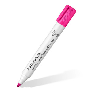 ΜΑΡΚΑΔΟΡΟΣ ΑΣΠΡΟΠΙΝΑΚΑ LUMOCOLOR STAEDTLER 351-20 ΡΟΖ